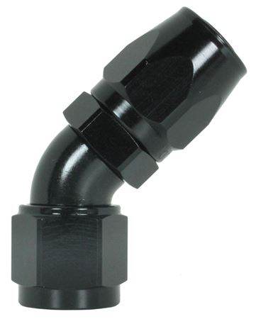 102-06-BLK -6 45 degree hose end - SS Racetech Rods & Customs