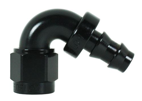 404-04-BLK -4 120 degree hose end - SS Racetech Rods & Customs