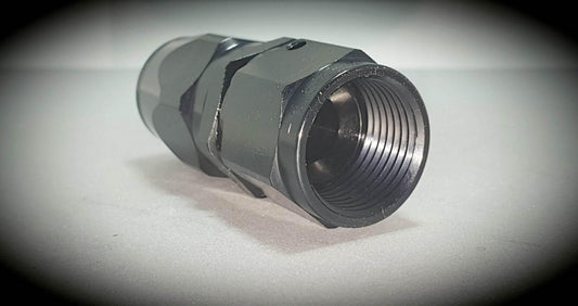 101-08-BLK -8 straight hose end - SS Racetech Rods & Customs