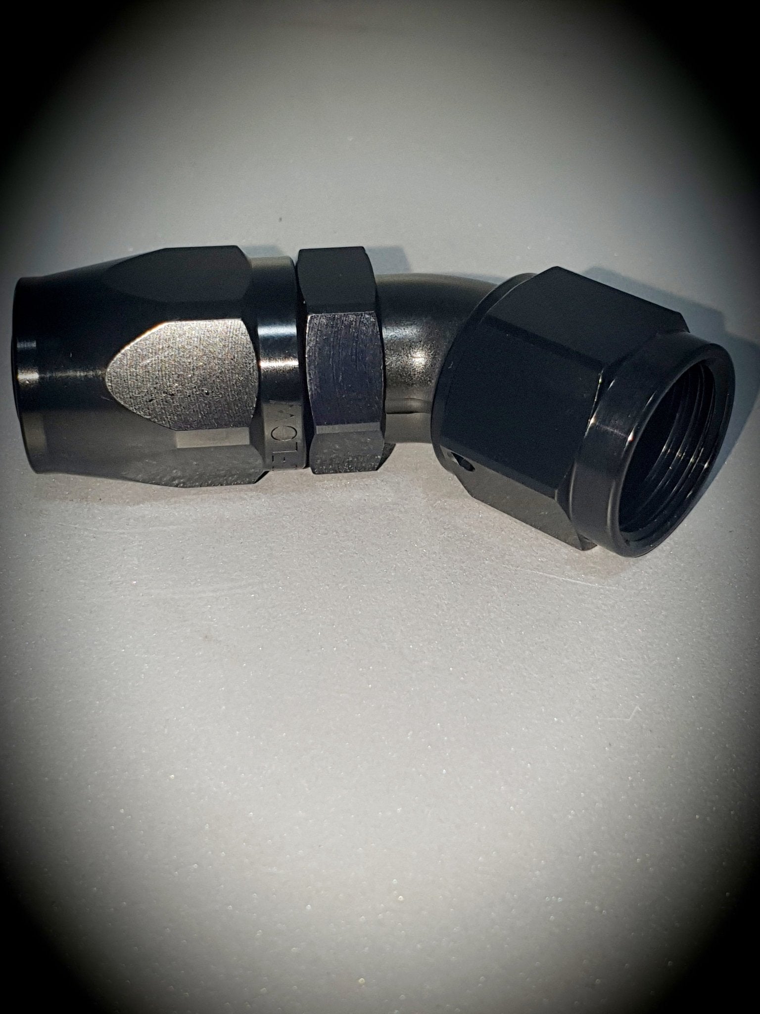 102-08-BLK -8 45 degree hose end - SS Racetech Rods & Customs