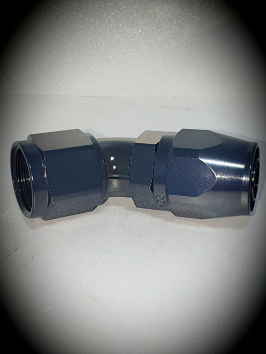 102-10-BLK -10 45 degree hose end - SS Racetech Rods & Customs