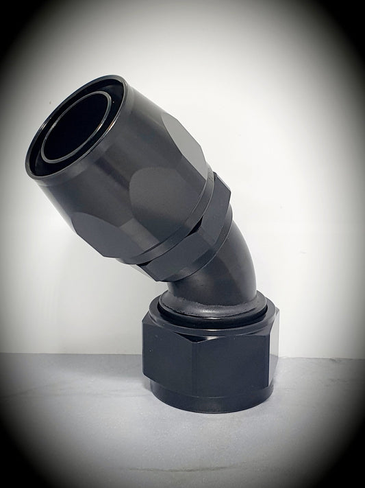 102-20-BLK -20 45 degree hose end - SS Racetech Rods & Customs