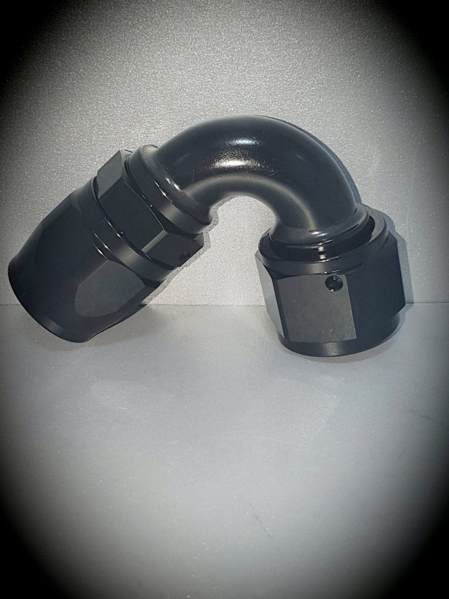 104-12-BLK -12 120 Degree hose end - SS Racetech Rods & Customs