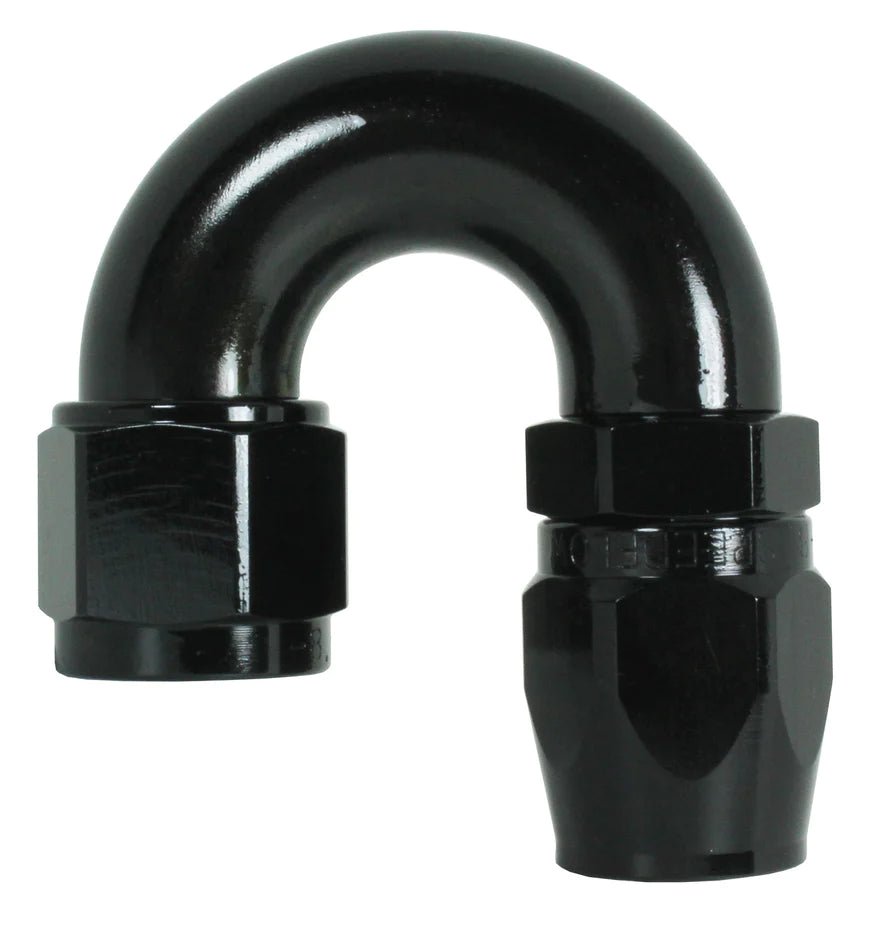 106 - 12 - BLK - 12 180 Degree hose endSS Racetech Rods & CustomsSPEEDFLOW FITTINGS