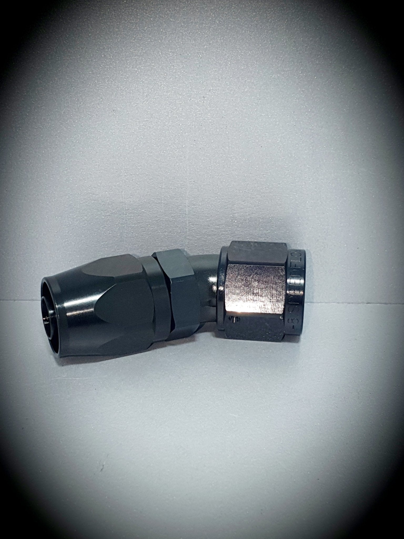 107-08-BLK -8 30 Degree hose end - SS Racetech Rods & Customs