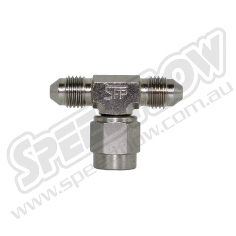 144-03-S -3 tee swivel on branch - steel - SS Racetech Rods & Customs