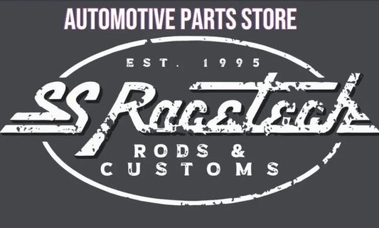 101-08-BLK -8 straight hose end - SS Racetech Rods & Customs