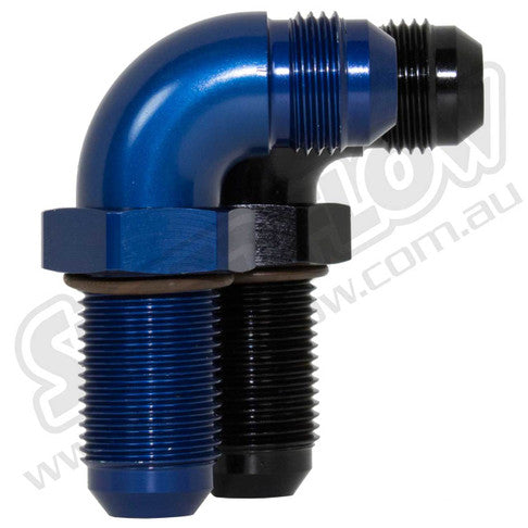 833-06-BLK -6 Flare bulkhead 90 degree