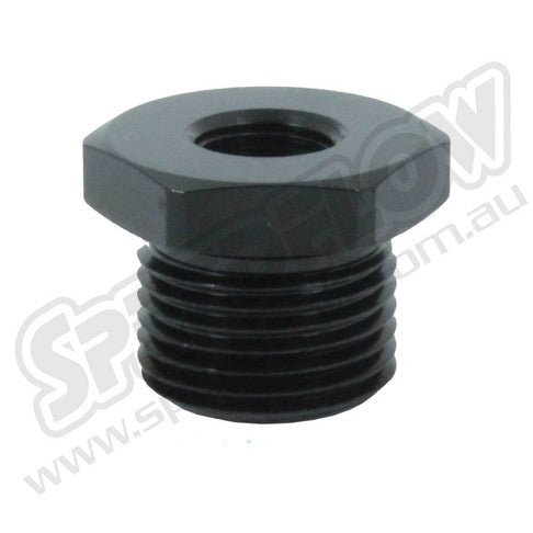 Speedflow M16 to 1/8 NPT Reducer Adapter - Black (912-M16-02-BLK)