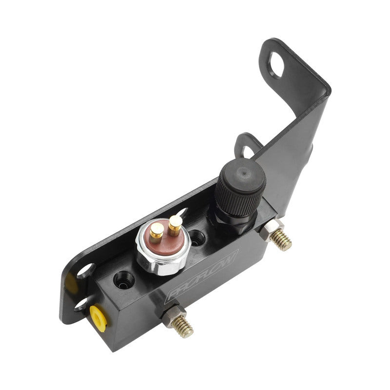PFE398 Proflow Adjustable Proportioning Valve Block , brake switch , Black Aluminium, Kit by SS Racetech Rods & Customs