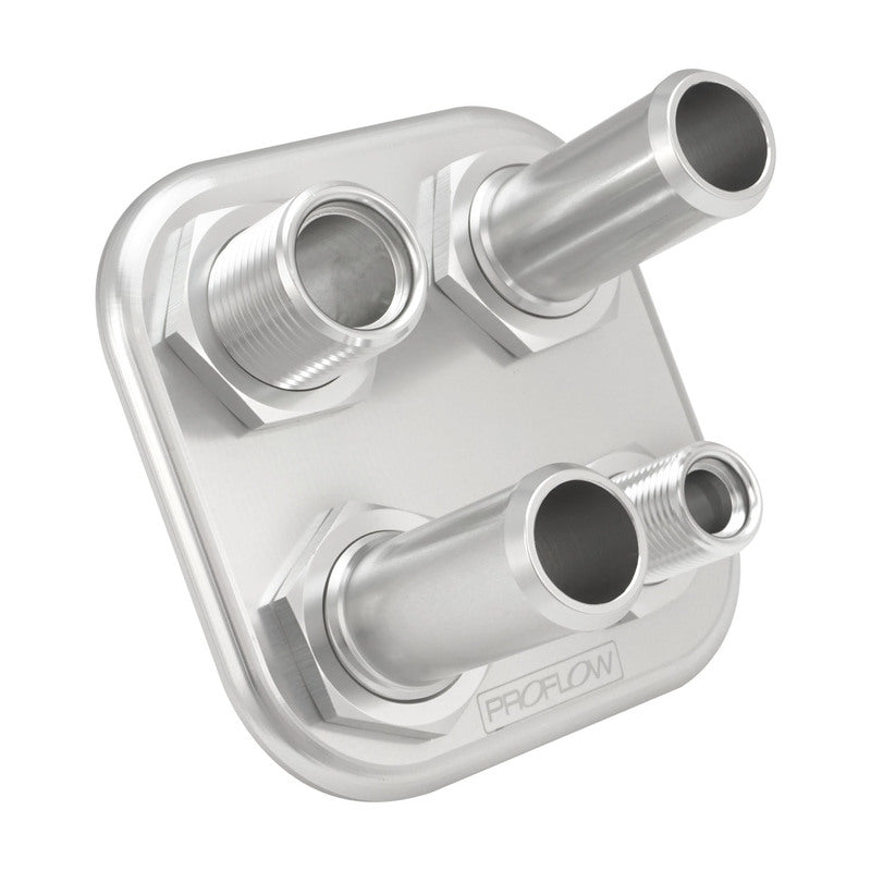 PFEACWP103 Proflow Firewall Bulkhead Aluminium Air Con 4 Port #6, #10 Inline, Polished - SS Racetech Rods & Customs