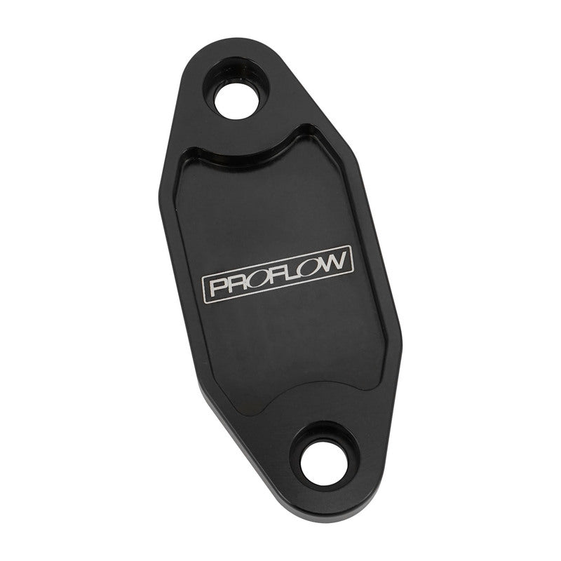 PFEFB-104BK Proflow Fuel Pump Block-Off Plate, Aluminium, Black Anodised, For Ford 302-351C, Each - SS Racetech Rods & Customs