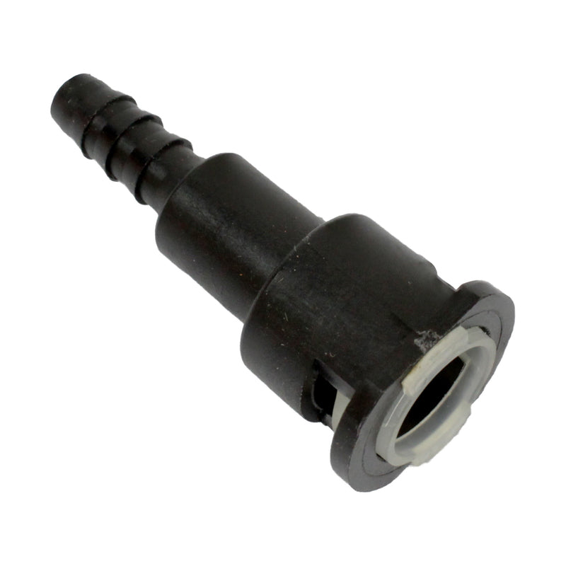 PFEFLQR083 Proflow Fuel Line Connectors, Nylon 1/4in. Female QR Straight To 5/16in. (8mm) Barb, Each - SS Racetech Rods & Customs