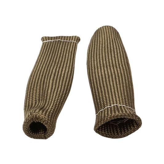 PFEHS-640108 Proflow Spark Plug Boot Heat Shields, Lava Rock, 640°C, Natural, 1 in. i.d., 8 in Length, Set of 8 - SS Racetech Rods & Customs