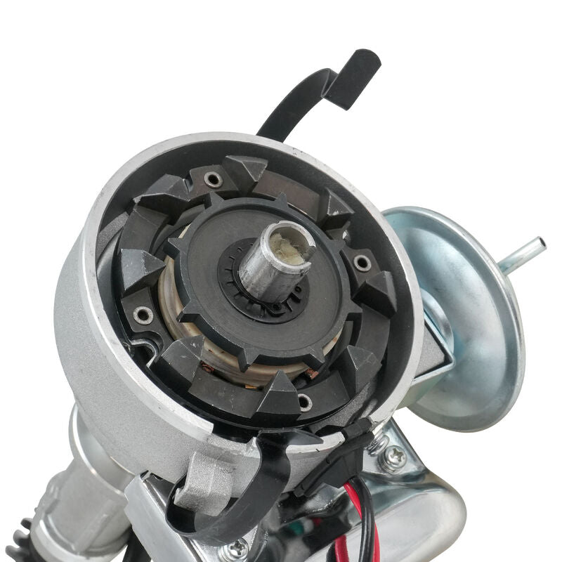 PFEID110E Proflow Distributor, HEI Street Series, Vacuum Advance, Bosch Style Black Cap, For Holden Commodore 253 308 V8 - SS Racetech Rods & Customs