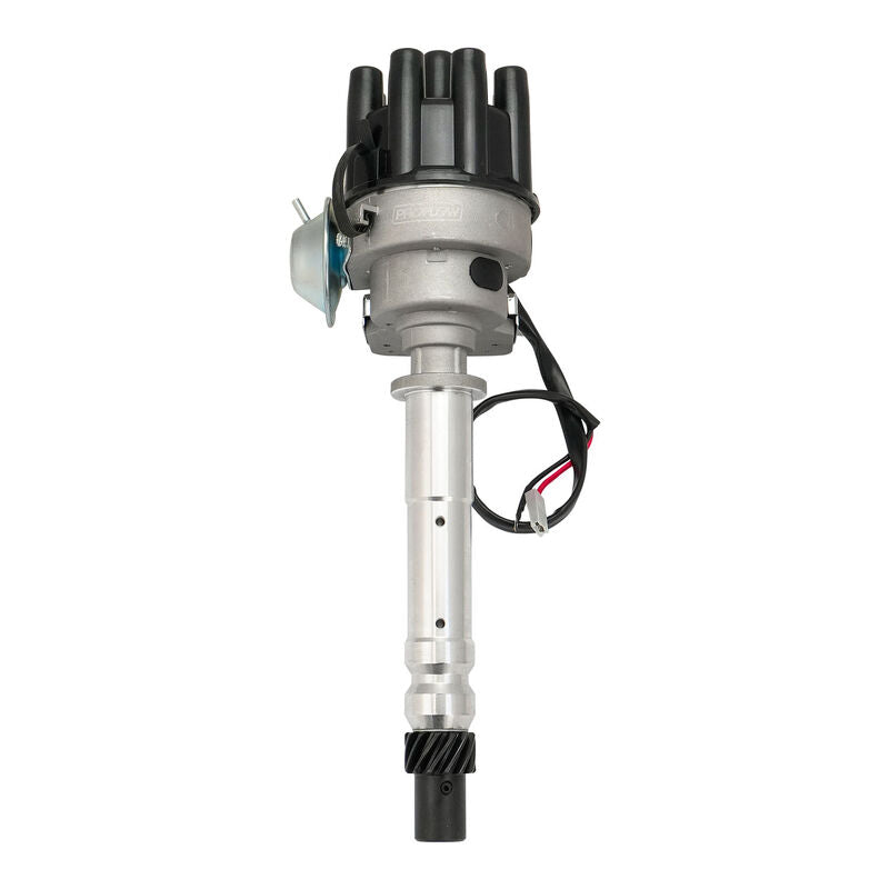 PFEID220E Proflow Distributor, HEI Street Series, Vacuum Advance, Bosch Style Black Cap, SB & BB For Chevrolet V8