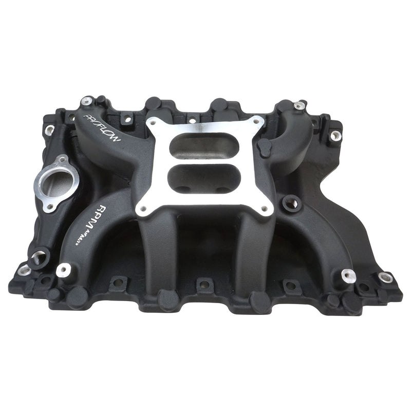 PFEM7594-BK Proflow Intake Manifold, AirMax, Dual Plane, For Holden Commodore V8, VN Heads 253, 304, 308, Aluminum, Black, Square Bore
