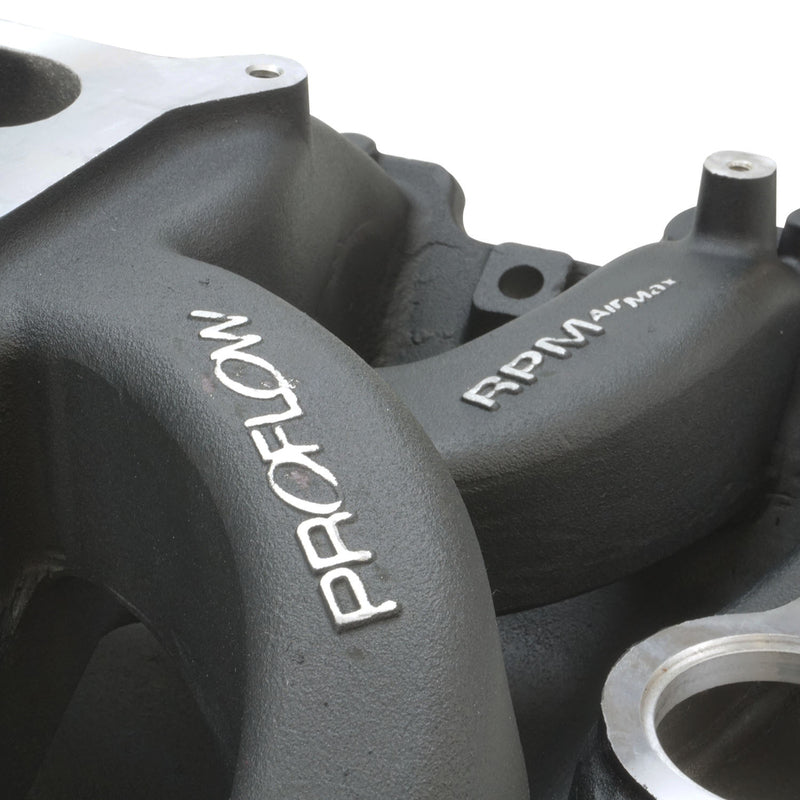PFEM7594-BK Proflow Intake Manifold, AirMax, Dual Plane, For Holden Commodore V8, VN Heads 253, 304, 308, Aluminum, Black, Square Bore