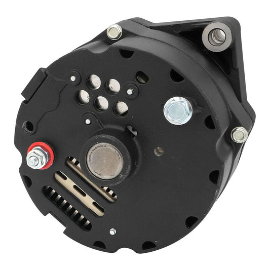 PFEPM37127BKW Proflow Alternator Power Spark, 100 Amp 1-Wire, Internal Regulator, Black Wrinkle, V-Belt, Chev, For Holden, Commodore, Torana, Each - SS Racetech Rods & Customs