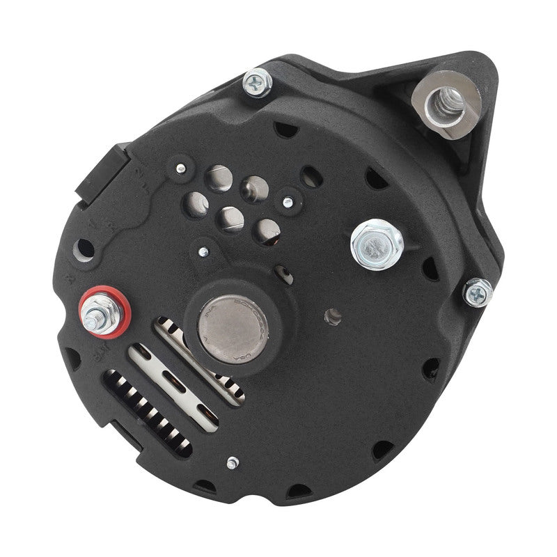 PFEPM37141BKW Proflow Alternator Power Spark, 140 Amp 1-Wire, Internal Regulator, Black Wrinkle, V-Belt, For Ford, Falcon, Each - SS Racetech Rods & Customs