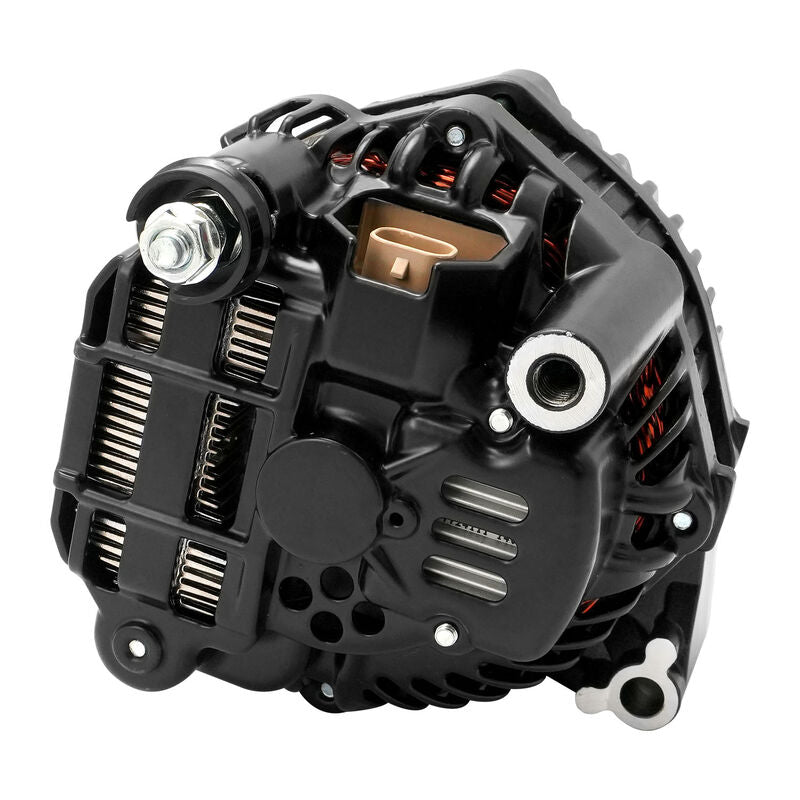 PFEPM38270BK Proflow Alternator Power Spark, 140 Amp, For Holden Commodore LS VE/VF, Internal Regulator, Black, Serpentine Pulley - SS Racetech Rods & Customs
