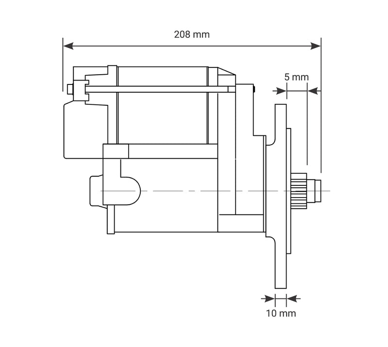 PFEPM9603 Proflow Starter Motor Power Torque Infini Clock Black SB For Ford 5.0L 289 302 351 Windsor & Cleveland, 1.4kw, 3.25 Ratio, Automatic & 5 Speed Manual
