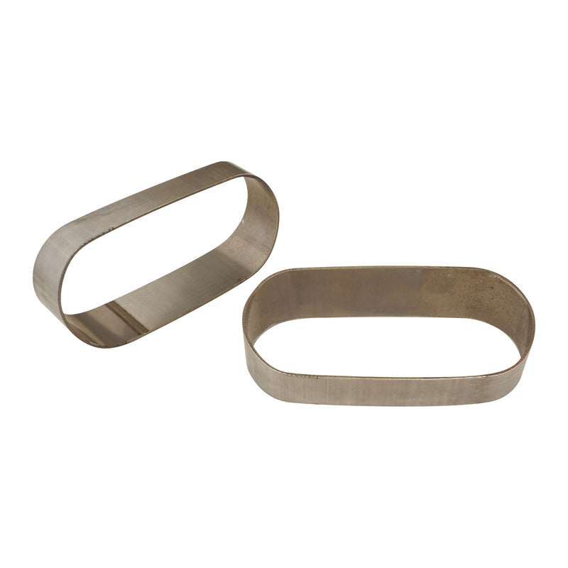 PFESS-PC300-V Proflow Pie Cut Oval Tubing Stainless Steel, 3“ Diameter 40mm x 96mm vertical cut 15 degree, 6 pcs set