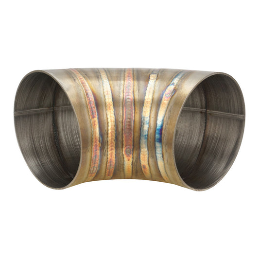 PFESS-PCRW350-90 Proflow Pie Cut Welded Round Tube 304 Stainless Steel, 3.5 in. 90 deg - SS Racetech Rods & Customs