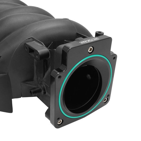 PFETBLSADP1 Proflow Throttle Body Adapter, 92mm Bore, For Holden Commodore LS, 3-Bolt Intake to 4-Bolt Throttle Body, Black, Billet - SS Racetech Rods & Customs