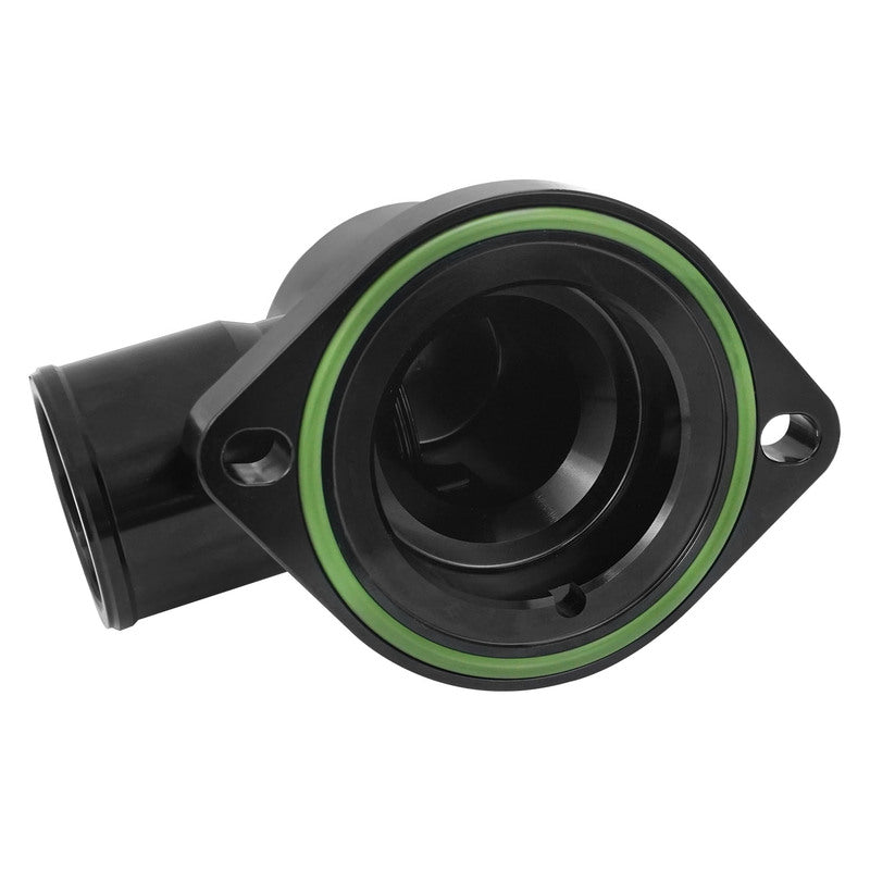 PFETH-808BK Proflow Water Neck, For Holden Commodore LS1/LS2/LS3, 90 Degree, Swivel, Billet Aluminium, Black Anodised