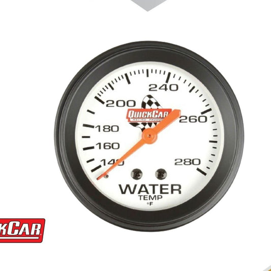 QuickCar Mechanical Water Temperature Gauge 2-5/8" - SS Racetech Rods & Customs