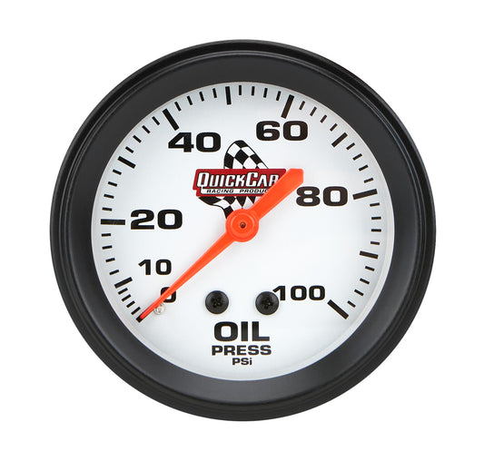 Quickcar mechanical Oil Pressure Gauge 2 5/8″ - SS Racetech Rods & Customs