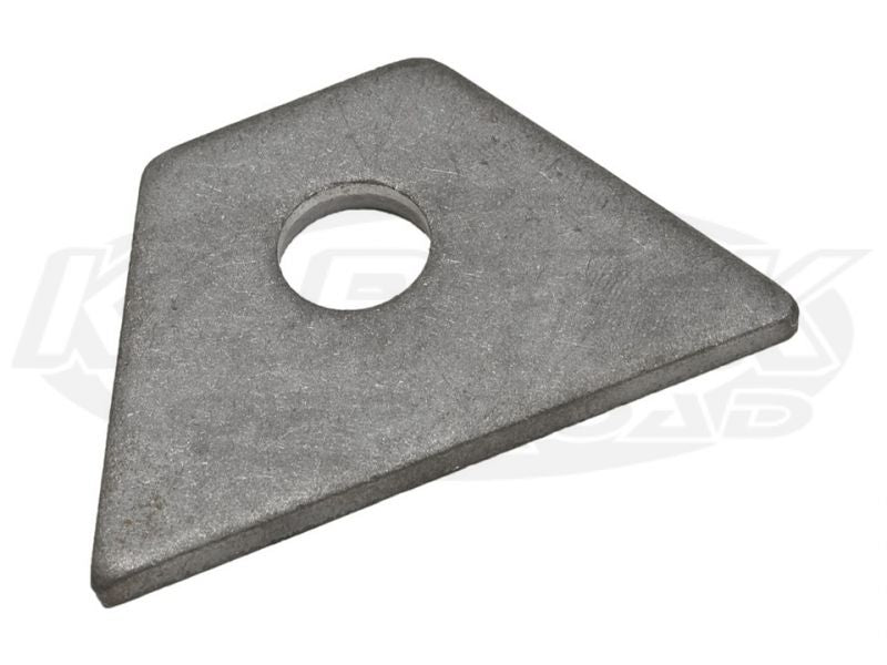 TABAA043C1/4 flat trapezoid tab 1/4" hole, 7/8" SF, .090" thick