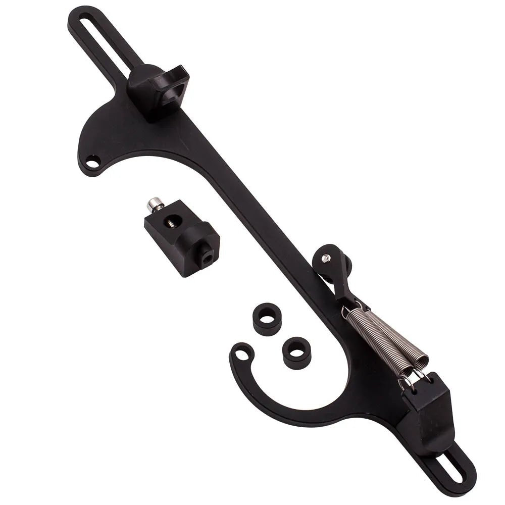 AF64 - 2001BLK - Aeroflow billet throttle cable bracket - black - fits holley SQ - BoreSS Racetech Rods & CustomsENGINE ACCESSORIES