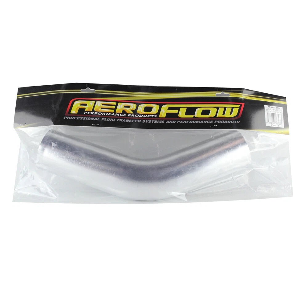AF8602 - 300 - Aeroflow aluminium mandrel 45° 3.0" Diameter X 2MM wall with 140MM legsSS Racetech Rods & CustomsSTAINLESS & ALUMINIUM BENDS & TUBE