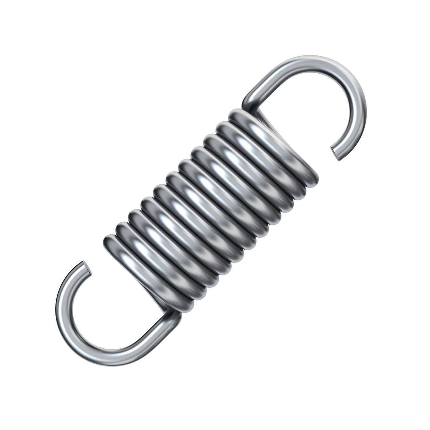 Extension spring OD=15.875 L=63.500 WIRE DIA. = 1.829 C-141 - SS Racetech Rods & Customs
