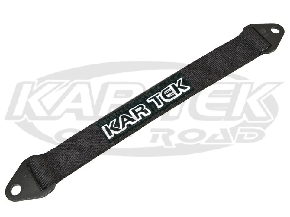 KTKLS328 Nylon 28 Inch Long Black Four Layer Suspension Limiting Strap With 4130 Heat Treated Chromoly Ends - EACH - SS Racetech Rods & Customs