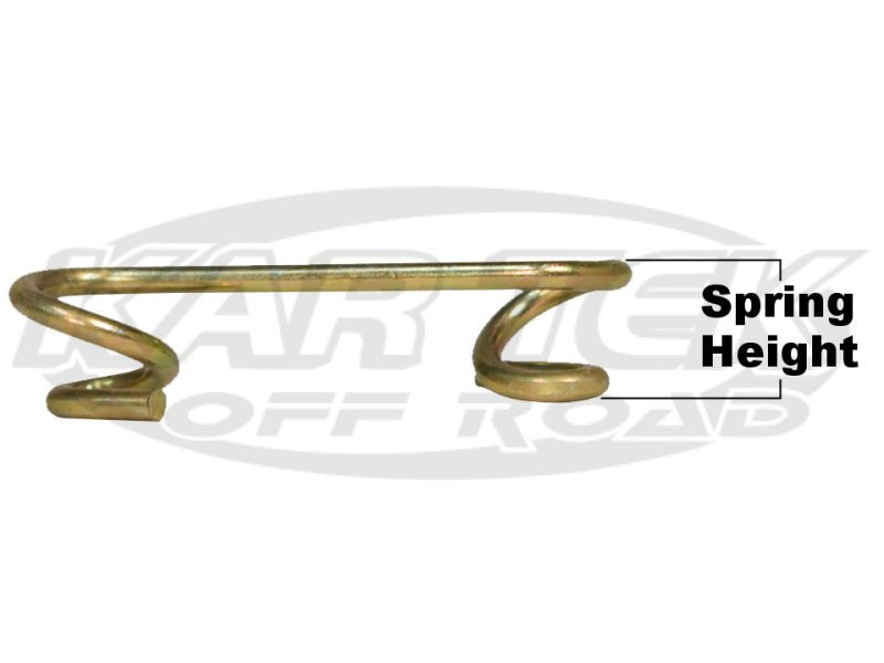 MSPMS6375 Quarter Turn Panel Fastener 0.375" Height #6 Steel S-Springs For 1-3/8" Center To Center Tabs 10 PACK
