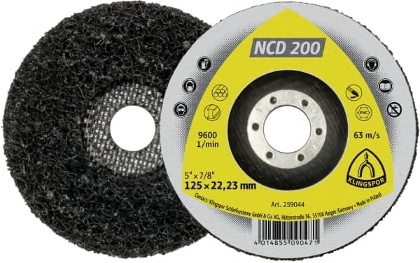 KLINGSPOR NCD 200 - Cleaning wheel for Stainless steel/metals - SS Racetech Rods & Customs