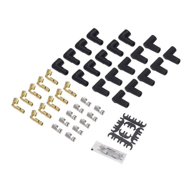 PFE - L85180BK Proflow SuperMax Wire, Ignition Lead Kit, 8.5mm Spiral Core, Black, Straight Plug, Hei & Socket Cap, Universal, V8 with Separator SetSS Racetech Rods & CustomsELECTRICAL