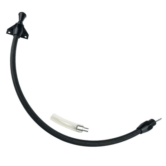 PFE - XTD - 3400TM Proflow Transmission Dipstick, Braided Stainless Black , Billet Handle, Transmission Mount, TH400, EachSS Racetech Rods & CustomsENGINE ACCESSORIES