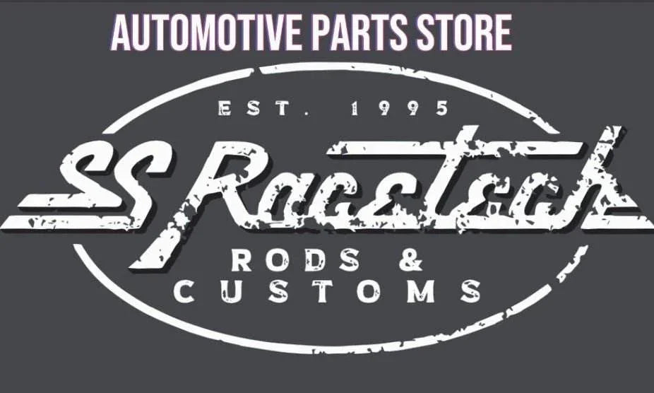 101-06-BLK -6 straight hose end - SS Racetech Rods & Customs
