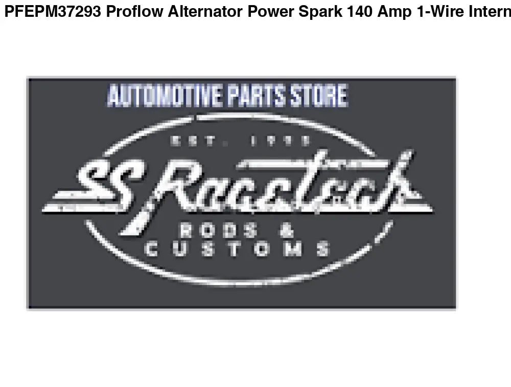 PFEPM37293 Proflow Alternator Power Spark 140 Amp 1-Wire Internal Regulator Chrome V-Belt Chev For Holden Commodore