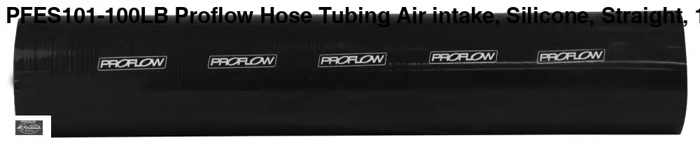 PFES101-100LB Proflow Hose Tubing Air intake Silicone Straight 1.00in. Straight 2Ft Length Black SILICONE HOSE & BENDS