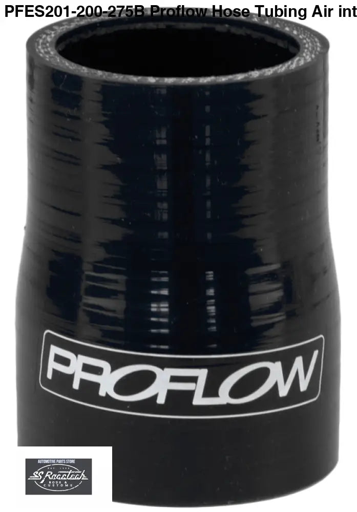 PFES201-200-275B Proflow Hose Tubing Air intake Silicone Reducer 2.00in. - 2.75in. Straight Black SILICONE HOSE & BENDS