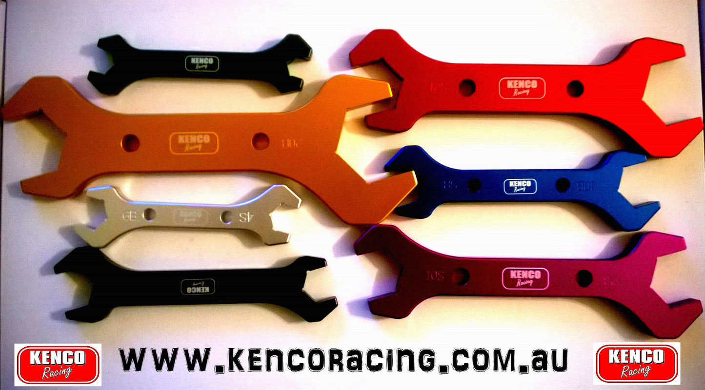 Kenco Racing AN Spanner Set 3AN-20AN Range - SS Racetech Rods & Customs