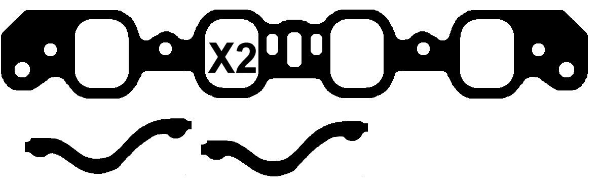 HA295LP Permaseal Manifold Gasket Set HA295LP fits Ford Falcon 5.8 V8 351ci (XA,XB,XC...