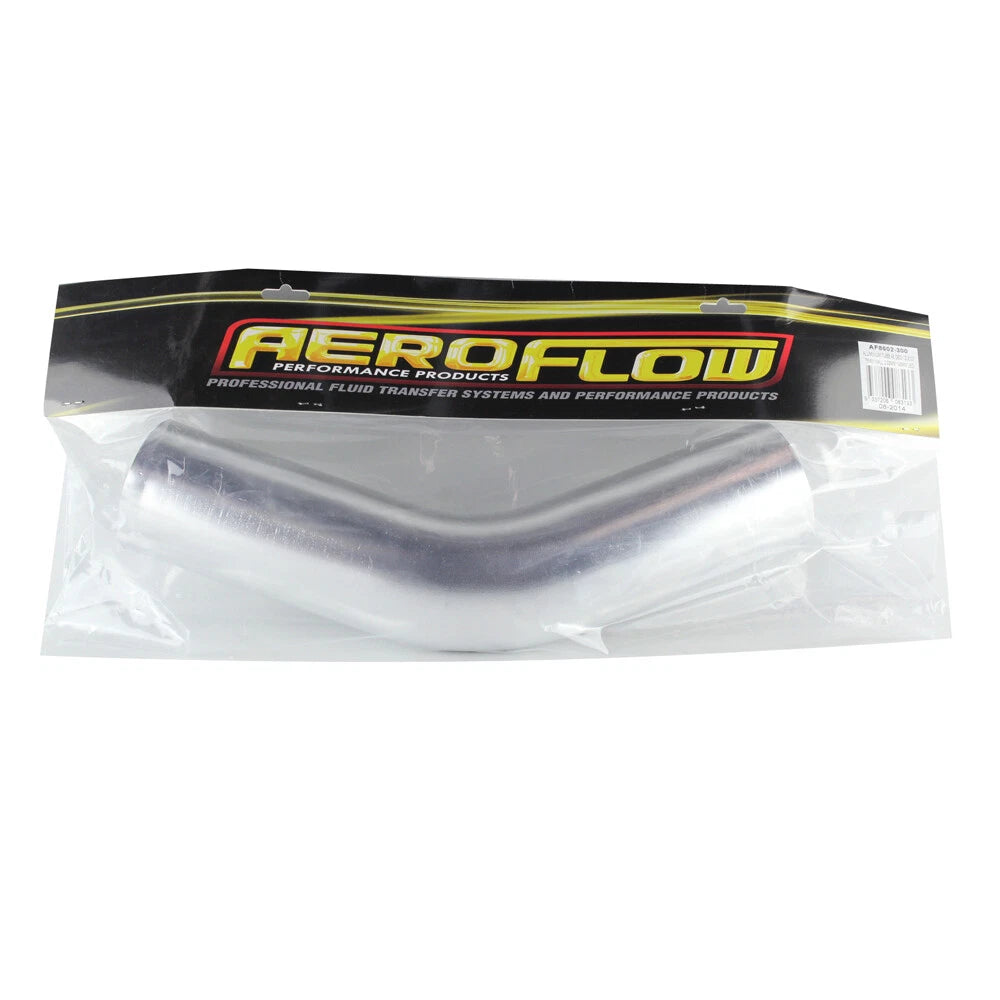 AF8602-300 - Aeroflow aluminium mandrel 45° 3.0" Diameter X 2MM wall with 140MM legs