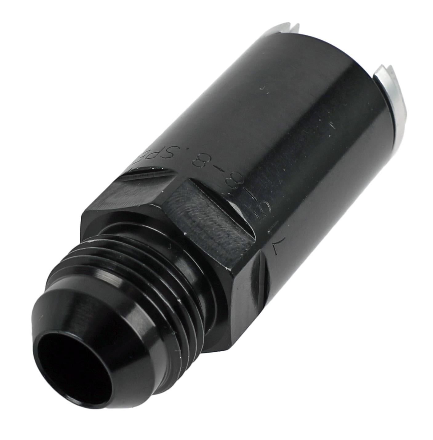 715-06-06-BLK -6 male to 3/8" EFI tube adapter - SS Racetech Rods & Customs