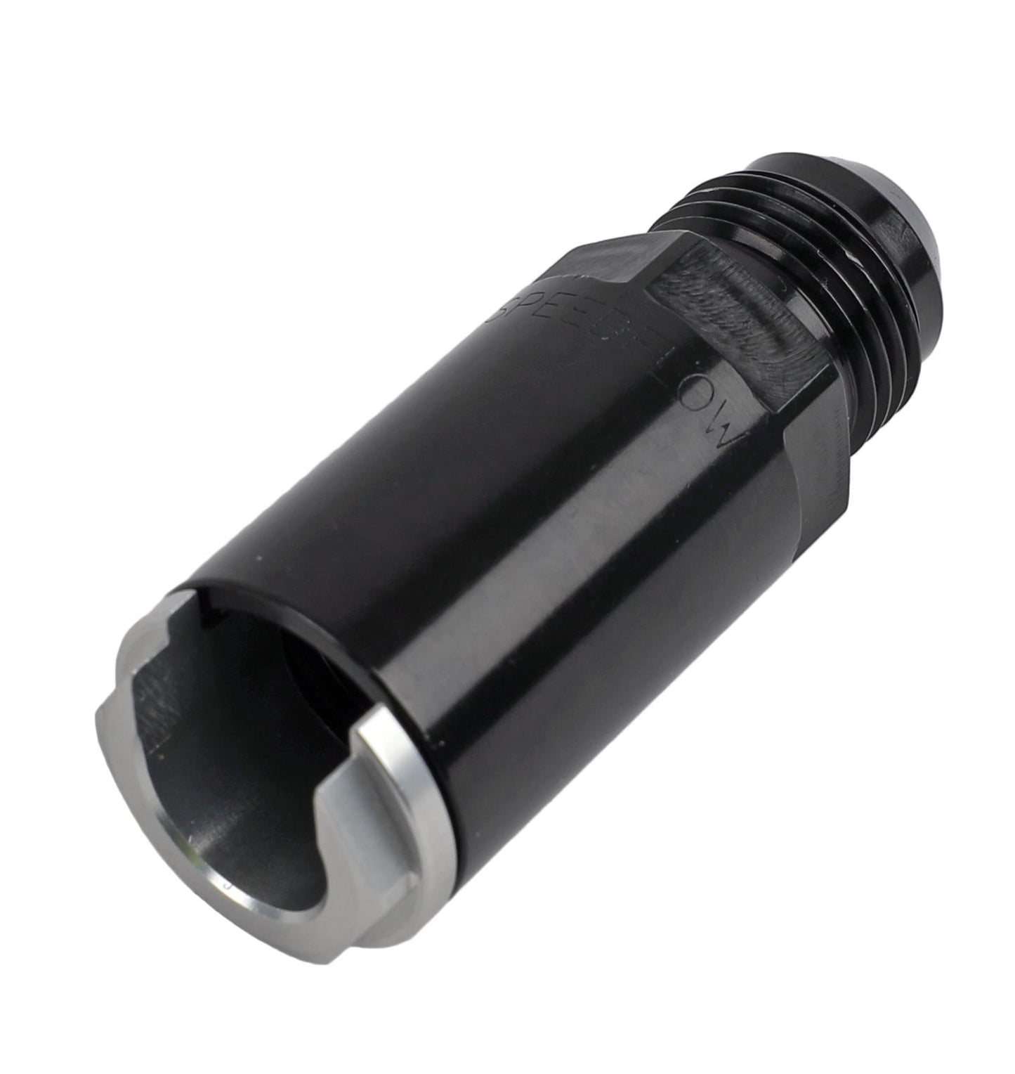 715-08-06-BLK -8 male to 3/8" EFI tube adapter - SS Racetech Rods & Customs
